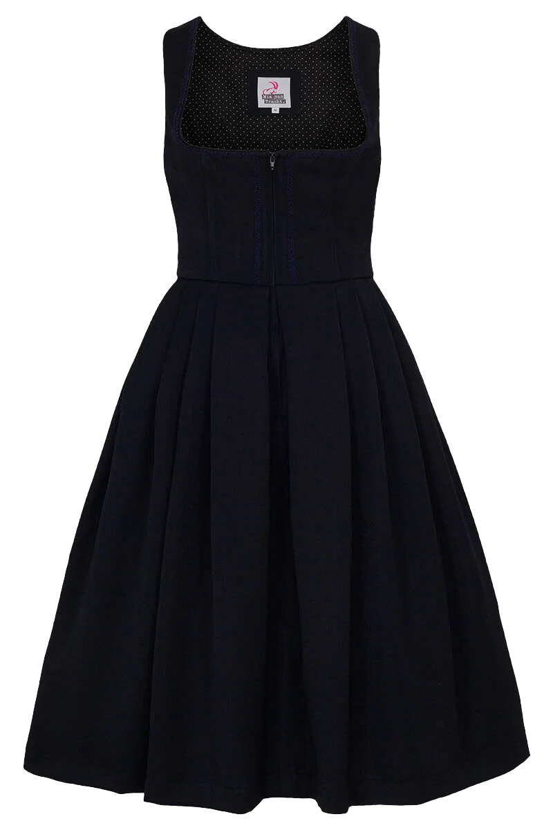 Dirndl Midi ohne Schürze - anthrazit