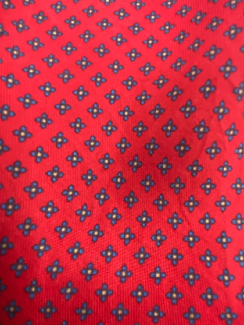 Vintage Ascot Krawatte Rot Gemustert – PELLO Schalkrawatte Herren
