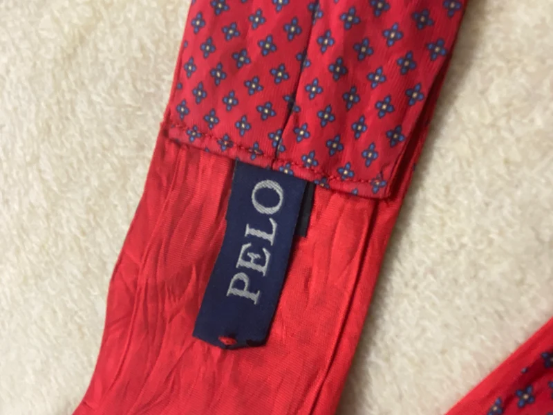 Vintage Ascot Krawatte Rot Gemustert – PELLO Schalkrawatte Herren