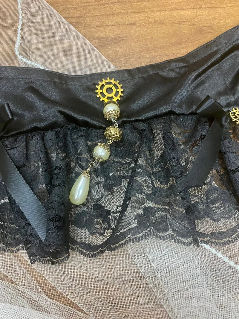 Extravagantes Steampunk Brautkleid Gr. 38 – 4-teiliges Unikat