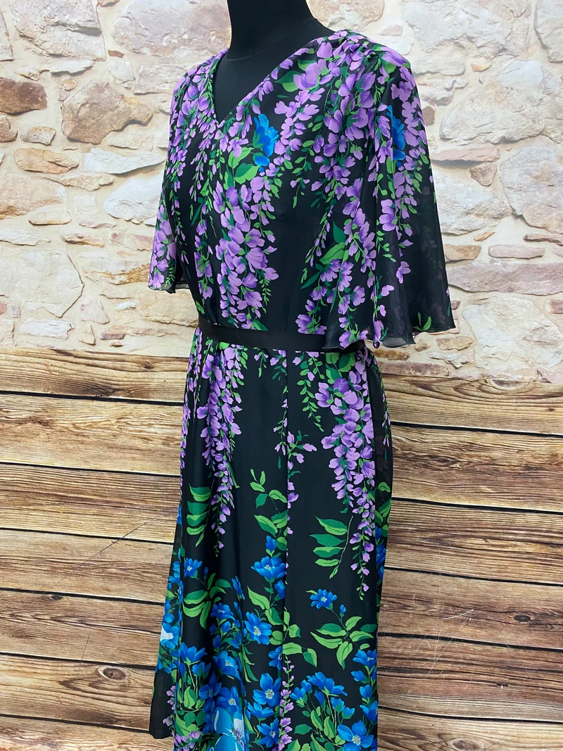 Vintage Maxikleid - 1970er Jahre Gr.46