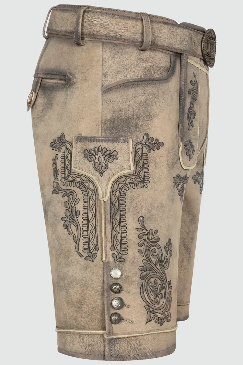 Herren Lederhose ROB % - mit Gürtel - Krüger Buam - 961768-000-0023