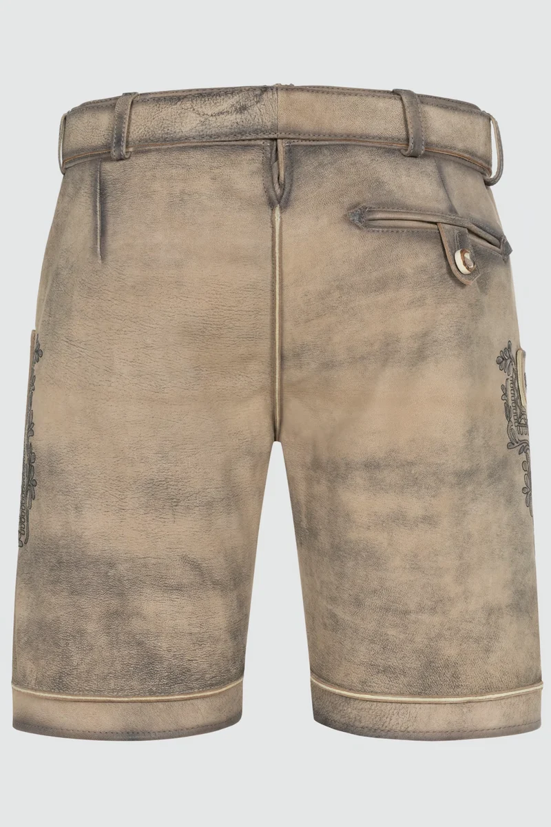 Herren Lederhose ROB % - mit Gürtel - Krüger Buam - 961768-000-0023