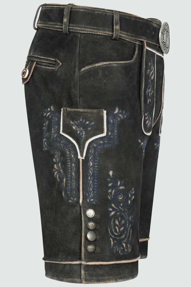 Herren Lederhose ROB % - mit Gürtel - Krüger Buam - 961768-000-0076