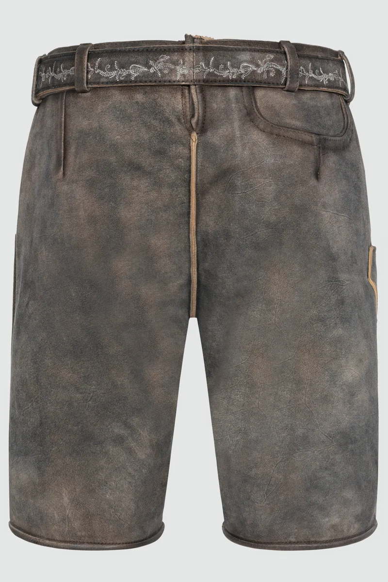 Herren Lederhose MALEK % - mit Gürtel - Krüger Buam - 961168-000-0076