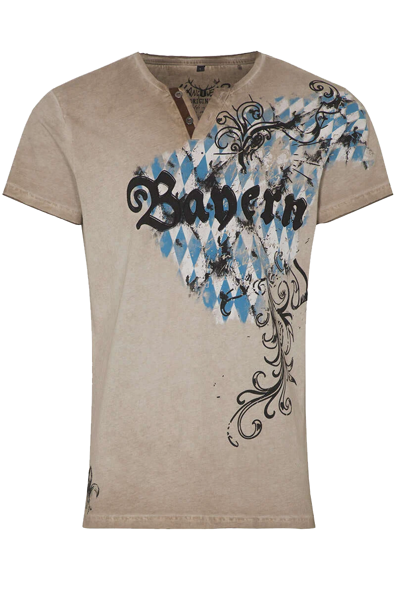 Herren-T-Shirt mit Bayern-Flagge