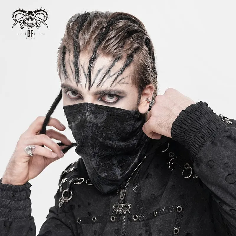 Herren-Maskenschal mit Punk-Print