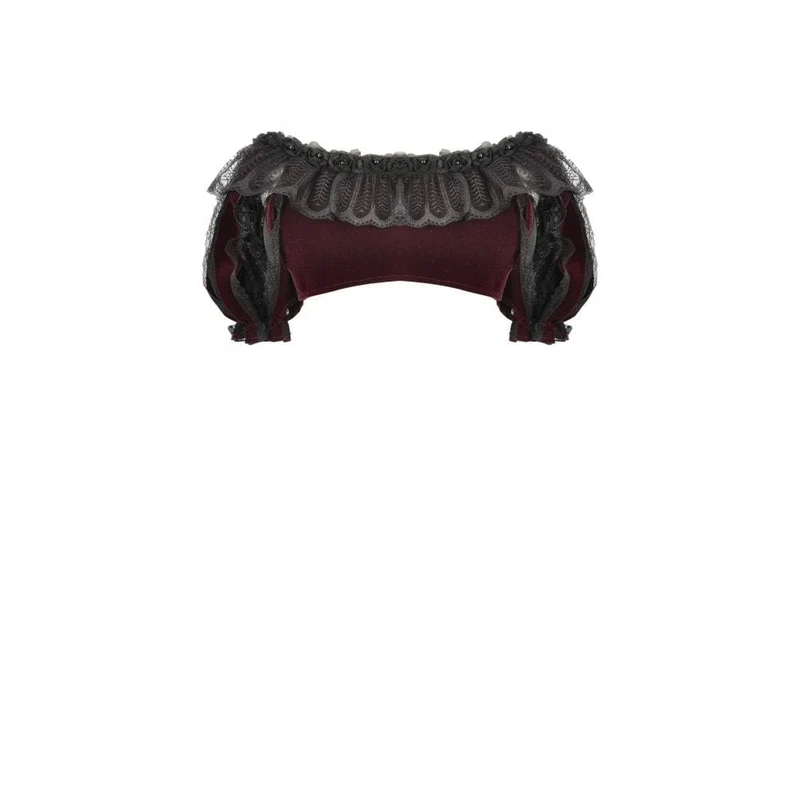 Gothic-Puppenkragen-Samtumhang für Damen
