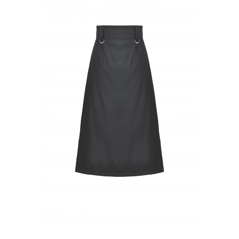 Damen Punk Metall Kettengürtel mit Riemen
