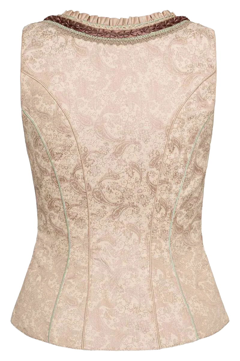 Damen Trachtenmieder Jacquard Satin