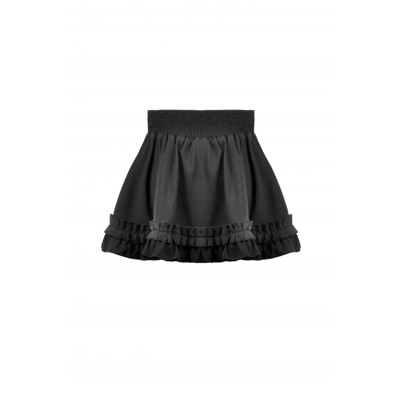 Gothic Lolita-Faltenrock mit Schleife an der Taille für Damen