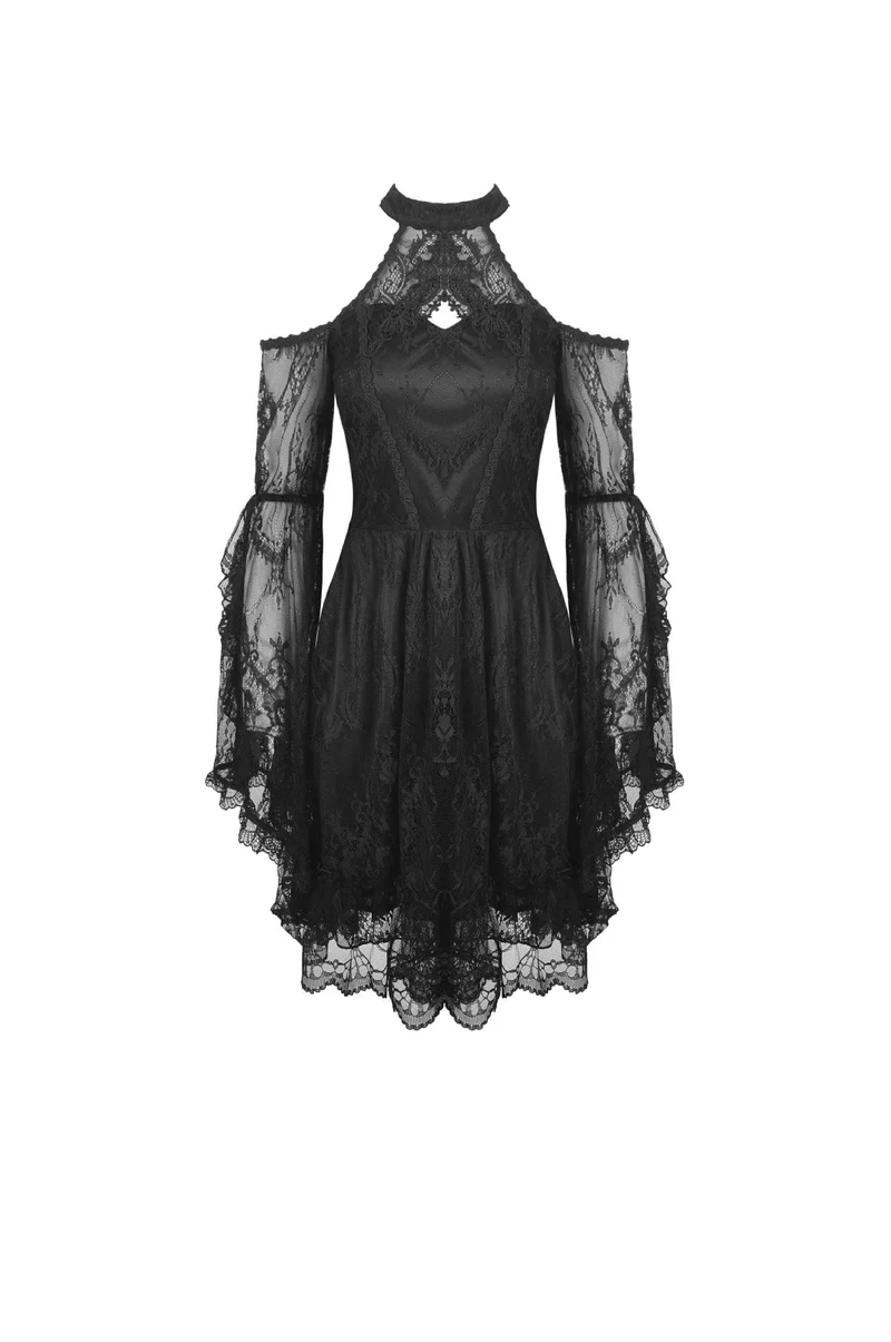Gothic Neckholder-Spitzenkleider für Damen