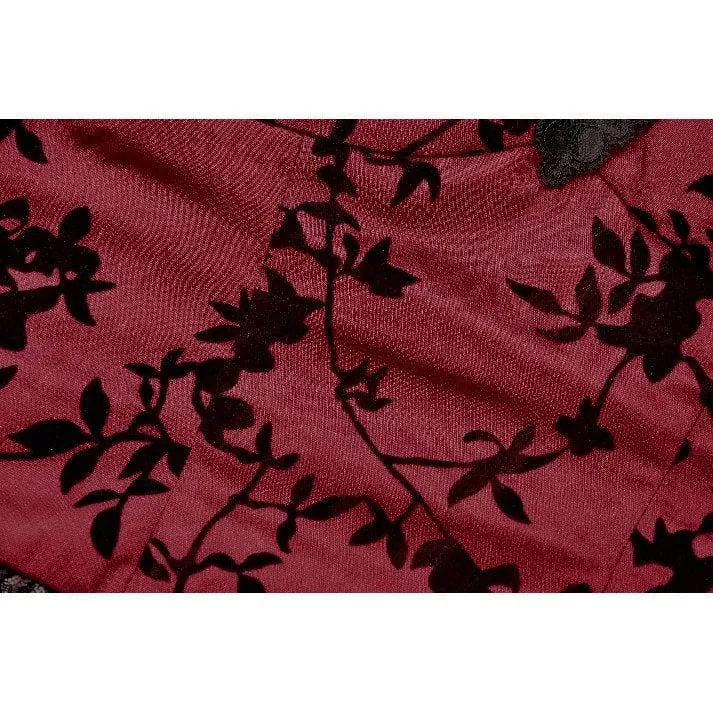 Gothic-Tanktop mit Blumenspitze für Damen