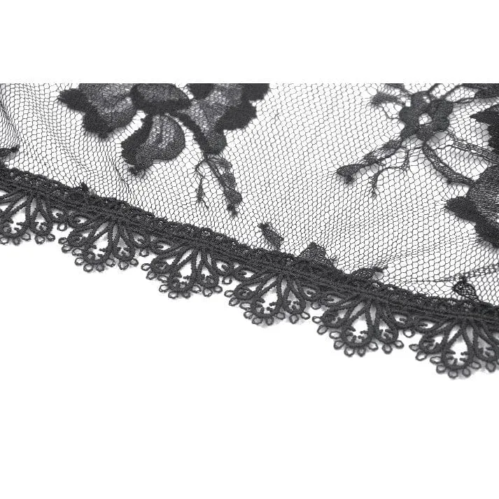Gothic Shrug aus transparenter Blumenspitze für Damen