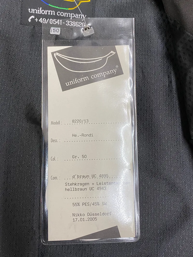 Stehkragenjacke, Page, Uniform Jacke Gr.50