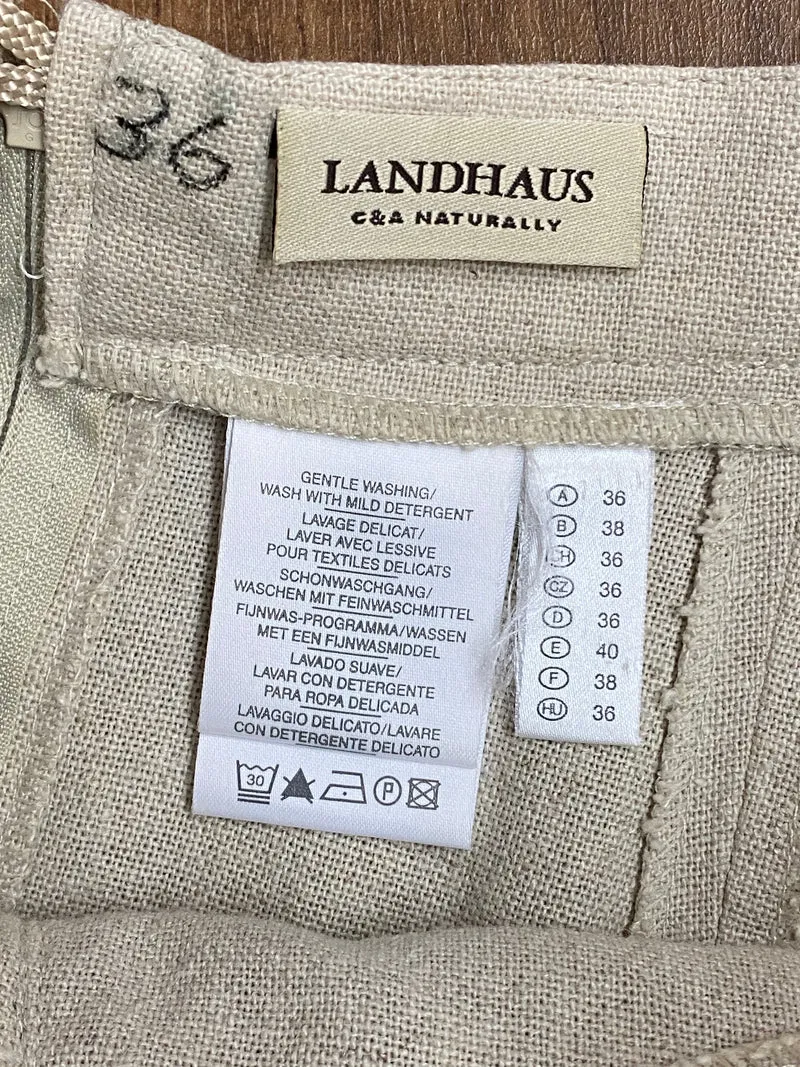 Damen Trachtenrock von Landhaus C&A – Beige/Braun, Größe 36