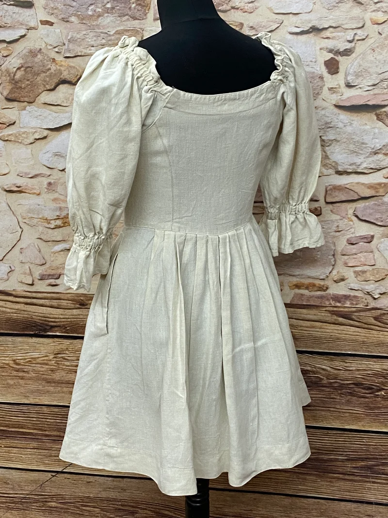 Vintage Trachtenkleid beige - Distler - Gr.36