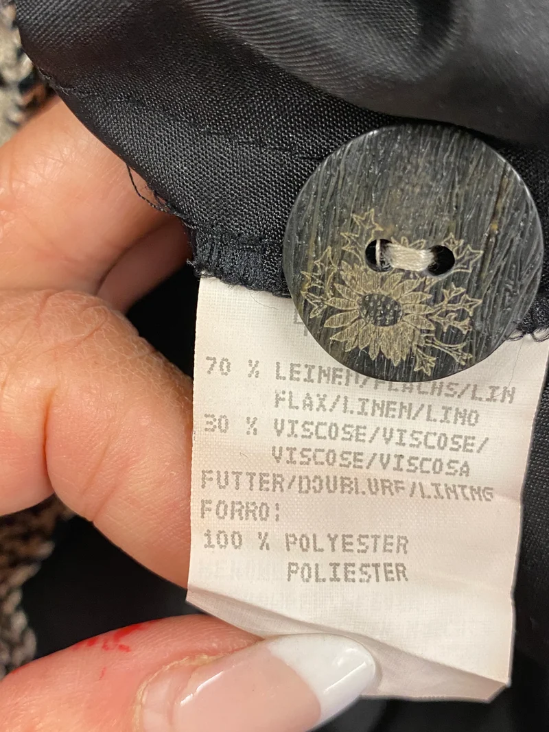 Trachtenkleid schwarz beige - Landhausstil, Gr.34