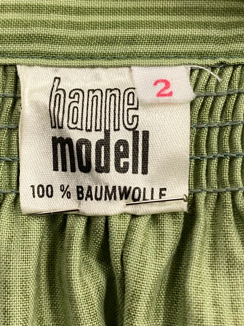 Vintage Dirndlschürze grün - gemustert, mittellang