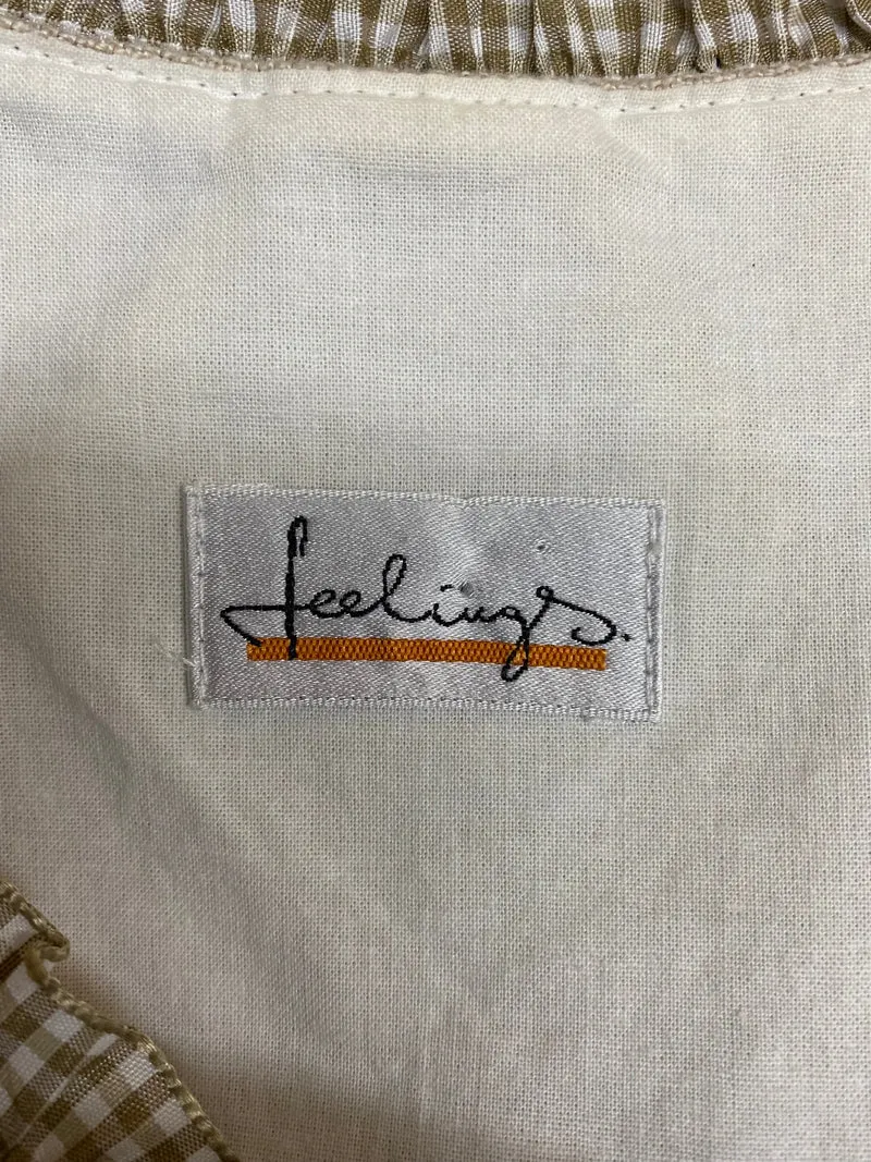 Langes Landhauskleid Damen Feelings Natur Beige Gr. 38