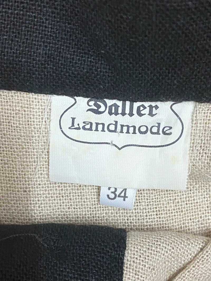 Damen Trachtenrock - Landhausstil – Beige Schwarz